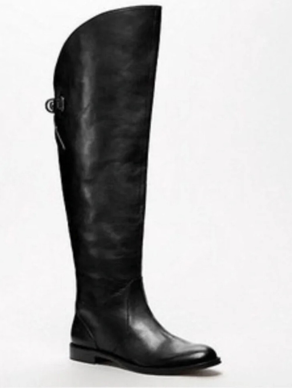 Coach Women's Cheyenne Leather Black Riding Boots | Size 7
